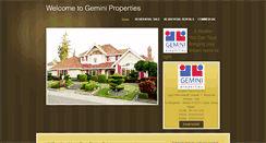 Desktop Screenshot of geminiproperties.org